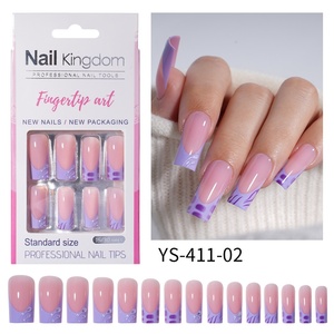 Meilleures ventes : Kit de faux ongles réutilisables en <span class=keywords><strong>gel</strong></span> souple à presser, taille moyenne, avec colle à ongles, 15 tailles, 30 pièces - Product Image 4