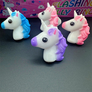 Anillo de juguete de unicornio con luces, diseño de cabeza de animal, luz de dedo para fiesta, anillo LED con forma de animal, regalo de alta calidad - Product Image 6
