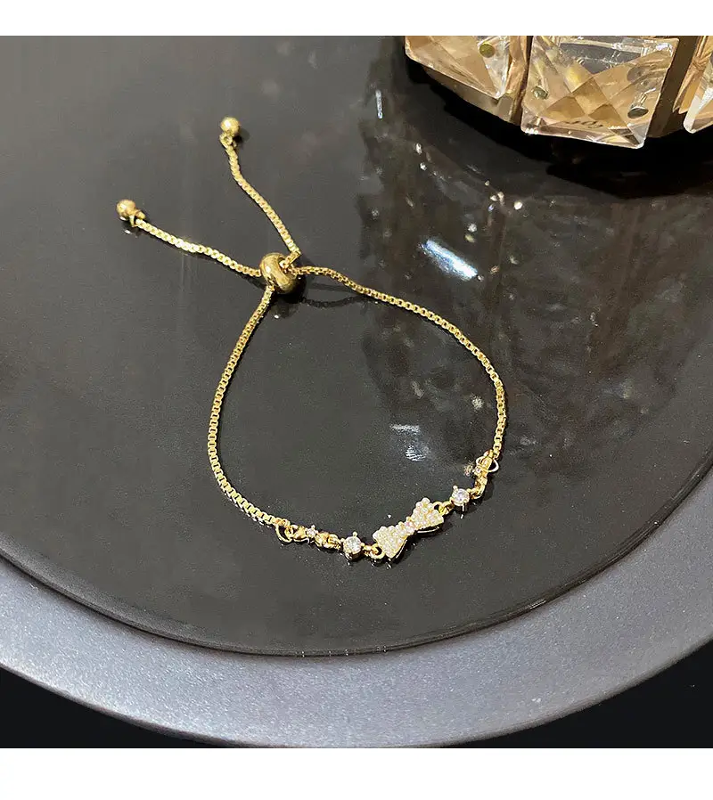 2023 New Bowknot Pearl Bracelet for Female Minority Design Sense Fashion Bracelet Hong Kong Style Jewelry Accessories