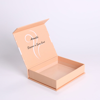 Boîte de papier à rabat rigide de luxe imprimée à la main personnalisée boîte de carton d'emballage cadeau vide simple à fermeture magnétique pour parfum