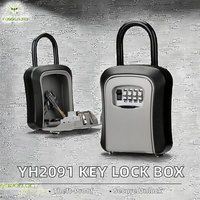 YH2091 Caja de Seguridad para Llaves de Plástico Antirrobo al por Mayor, Caja de Seguridad con Combinación Real, Desbloqueo con Contraseña para Seguridad para Agentes Inmobiliarios