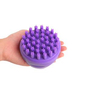 Masajeador Champú Cuero cabelludo Cabeza <span class=keywords><strong>de</strong></span> silicona Cepillo <span class=keywords><strong>de</strong></span> masaje Peine para lavar el cabello Cepillo <span class=keywords><strong>de</strong></span> ducha corporal Baño Spa Cepillo <span class=keywords><strong>de</strong></span> masaje adelgazante - Product Image 1