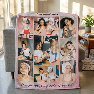 <span class=keywords><strong>Manta</strong></span> de Franela con <span class=keywords><strong>Collage</strong></span> de Fotos Personalizado, 100% Poliéster, Regalo para Mejores Amigas, Despedida de Soltera, Ropa de Cama - Product Image 2