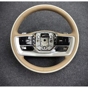Volant personnalisé de haute qualité <span class=keywords><strong>marron</strong></span> + noir pour <span class=keywords><strong>Range</strong></span> <span class=keywords><strong>Rover</strong></span> Vogue 2023+ Accessoires intérieurs pour volant - Product Image 1