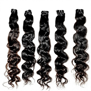 Extensions de Cheveux Humains Indiens Remy Double Trame Bodywave, Vierge Brut, Cuticules Alignées, Doux Afro/Bouclés, Prix d'Usine en Gros - Product Image 1