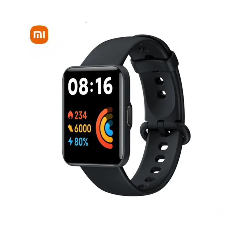 Xiaomi — montre connectée Redmi Watch 2 Lite, écran 1.55 pouces, Bluetooth 5.0, fréquence cardiaque, taux d'oxygène, GPS, 5atm, en stock