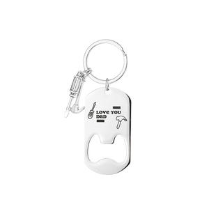 Porte-clés décapsuleur personnalisé en alliage de zinc moderne, design lettre de dessin animé électroplaqué sur mesure, cadeau pour clé de voiture - Product Image 4