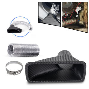 Vente en gros de prises d'air en fibre de carbone texturée, conduits d'<span class=keywords><strong>admission</strong></span> d'air circulaires, cornes d'<span class=keywords><strong>admission</strong></span> d'air carrées pour la modification automobile - Product Image 2