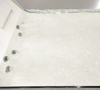 Baignoire de massage intérieure élégante pour couple, baignoire à remous pour 1 à 2 personnes