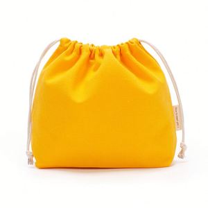 Bolsa de Maquillaje de Lona de Color Sólido con Cordón, Bolsa de Almacenamiento Portátil con Forro de Algodón - Product Image 2