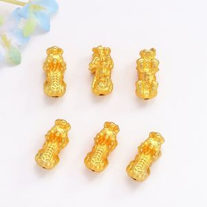 Perles porte-bonheur Pixiu en or antique 18 carats, forme animale, pour la fabrication de bijoux, accessoires DIY, unisexe, usage quotidien - Product Image 4
