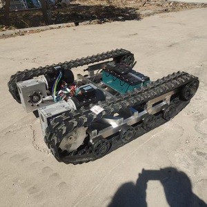 Plataforma Móvil con Chasis de Orugas de Goma y Control Remoto Eléctrico, Base AGV para Uso en Plantas de Fabricación - Product Image 2