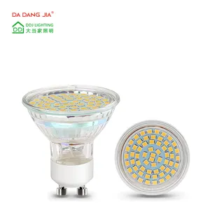 GU5.3 GU10 Pin 3w 350 lumen AC 90-265V boîtier en verre gu10 LED spot ampoules