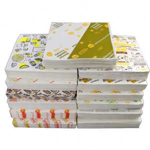 Papier en silicone de qualité alimentaire en gros, logo et taille personnalisables, résistant à la graisse, pour emballer la viande et le pain, papier pour hamburger - Product Image 3