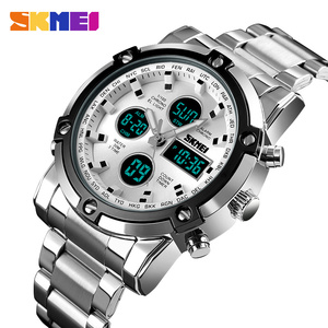 Reloj de Pulsera de Cuarzo Skmei 1389 Clásico de Lujo para Hombre, Resistente al Agua con Correa de Acero Inoxidable y Esfera Analógica - Product Image 3