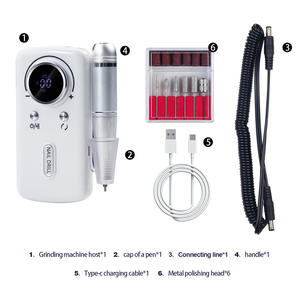 Nouvelle perceuse à ongles électrique portable rechargeable V1, vitesse puissante 45000 tours par minute, 45000 tr/min - Product Image 2