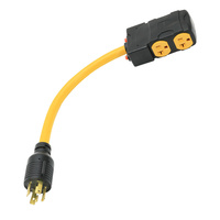 Adaptateur secteur 30 A, 4 prises NEMA 5-20R XN520R-A4+B, adaptateur électrique, prise et prise de générateur en cuivre, prise à trois fils de 20 A