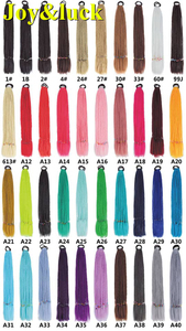 Bán Buôn Cao Quality24inch Cao Su Ban Nhạc Hộp Bện Cô Gái Màu Bện Kiểu Tóc Đuôi Ngựa Ombre Yaki Thẳng Tổng Hợp Phần Mở Rộng Tóc - Product Image 2