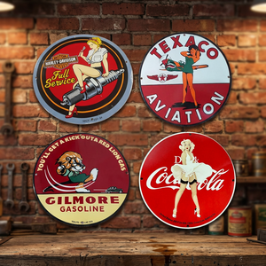 Custom <b>Retro</b> Vintage Metal Tin <b>Sign</b> – Enamel Wall Decor, Digital Printed Advertising Board - Product Image 1