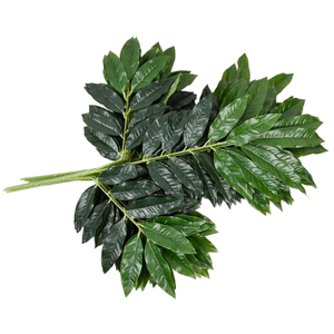 Hojas Artificiales Pequeñas Personalizadas de <span class=keywords><strong>Mango</strong></span>, Coloridas, Adornos para Hogar y Jardín, Hojas Artificiales Verde Hierba - Product Image 1