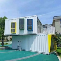 Maison préfabriquée portable de 20/40 pieds, extensible et pliable, maison mobile modulaire miniature en panneaux sandwich et acier