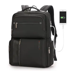 防水耐用聚酯背包笔记本电脑usb端口背包定制logo包男士包