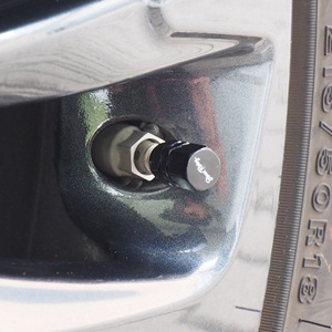 Bouchons de valve hexagonaux noirs Simoni Racing CAPS2/N, modèle de qualité supérieure, accessoires pour véhicules - Product Image 2