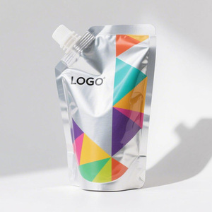 Customized <b>Printing</b> Food-grade 200ML 500ML Sauce Beverage Spouted Pouch Coffee Juice <b>Packaging</b> Bags Stand-Up Pouches with Nozzle - Product Image 2