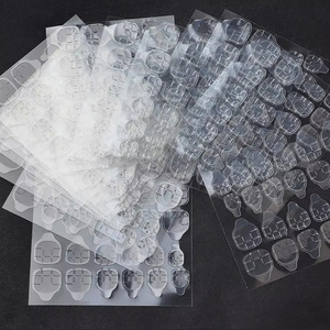 24 pièces/feuille, ruban adhésif double face pour ongles, transparent, respirant, autocollants en gel pour ongles, pour ongles à presser, languettes de colle - Product Image 4