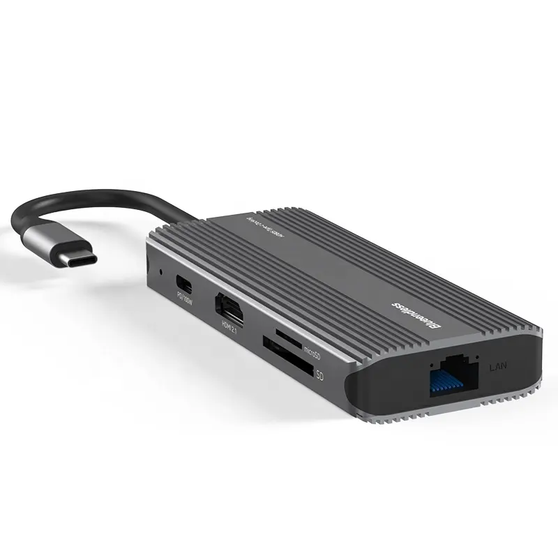 USB Tipo San Fil 포트 파이어 와이어 스테이션 충전기 좋은 품질 USB 허브 8 포트 USB 도킹 스테이션 8 In1 유형 C 허브