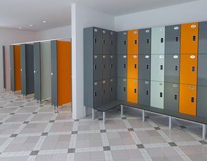 FUMEIHUA Casier HPL durable en forme de Z pour le rangement du vestiaire - Product Image 5