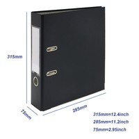 Classeur de bureau à 2 anneaux en gros Classeur à levier durable format A4 75mm Classeur en carton