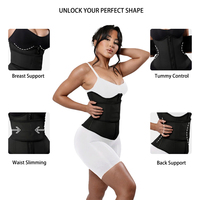 Faja Reductora Moldeadora de Cintura para Mujer, Corsé de Control Abdominal, Banda Escultora de Cintura para Entrenamiento, Efecto Reloj de Arena con Doble Cinturón