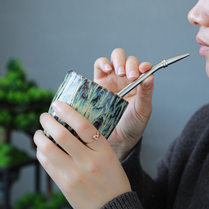 ถ้วยกาแฟเซรามิกลายลาเต้สำหรับร้านกาแฟแก้วชาวินเทจสำหรับร้านอาหารเครื่องครัวบาร์ - Product Image 4