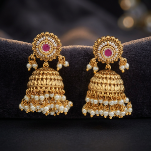 Pendientes de Oro Antiguos con Forma de Campana, Coleccionables Culturales, para Mujer, 20g, 176913 - Product Image 3