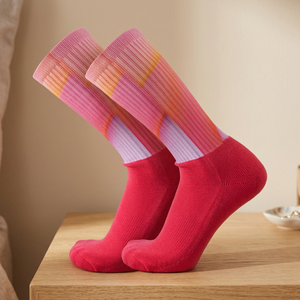 <b>Knee</b> High Knitted Nylon Cotton Sports <b>Socks</b> Taiwan Made Eco-Friendly Durable Comfort <b>Knee</b>-<b>Length</b> Athletic <b>Socks</b> - Product Image 1