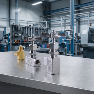 Válvula de Cierre Hidráulica Industrial Eficiente Kompass con Manómetro, Modelo GCLT-03 TW, Origen Personalizable - Product Image 3