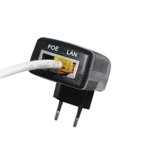 Adaptörü 2A enjektör Ac/Dc 24V 12V 0.5A 1A 48 Volt Ac 0.8A Max 50/60 hz 48 V Ethernet Poe güç adaptörü