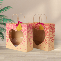 Emballage personnalisé de carte de bouquet de fleuriste de rose de fleur fraîche, sac fourre-tout de luxe pour femmes avec poignée en ruban