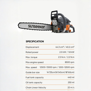 Motosierra Profesional <span class=keywords><strong>CS540</strong></span> de 40.2cc y 16 Pulgadas, Motor sin Escobillas de 1.8kW, Accionamiento Neumático, Barra Guí<span class=keywords><strong>a</strong></span> de 16 Pulgadas, Sistema de Lubricación Automática - Product Image 4