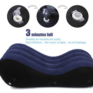 Canapé gonflable, banc-lit, fauteuil magique en forme de S, oreiller, meubles pour adultes, repos, repos pour enfants, jeux, jouets, aide pour les couples - position amoureuse - Product Image 4