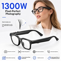 Nouvelles lunettes intelligentes IA avec photographie 13MP, traduction IA, appels, suppression du bruit, reconnaissance d'objets, adaptées à une large gamme de têtes