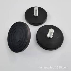 Adjustable Feet M8x50mm <b>Black</b> Plastic Round Furniture Leveler Pad For <b>Sofa</b> Chair <b>Table</b> Home Use - Product Image 3