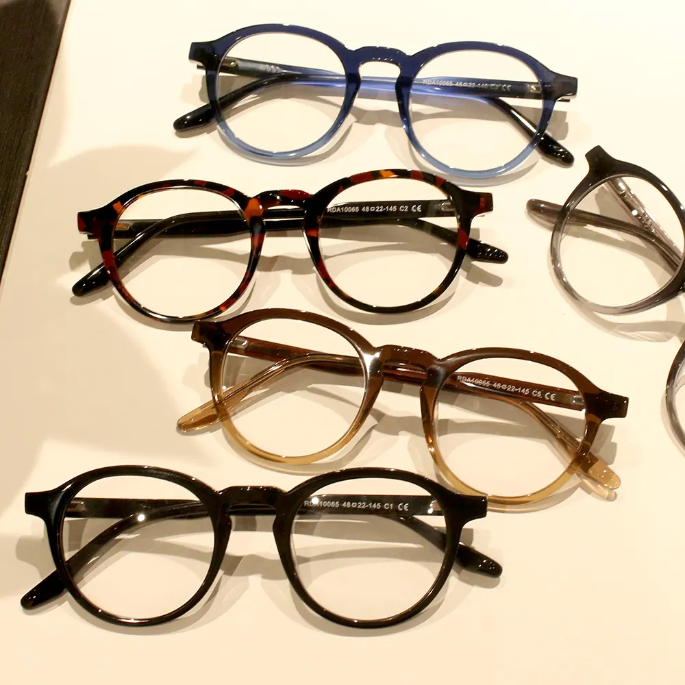 High-end round frames with premium acetate material for optical eyeglasses at indispensable price at the latest ornaments