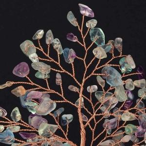 Árbol de la vida de fluorita Natural, cristal de dinero, árbol de cristal Feng, Gema de vida, árbol, decoración artística, regalos - Product Image 5
