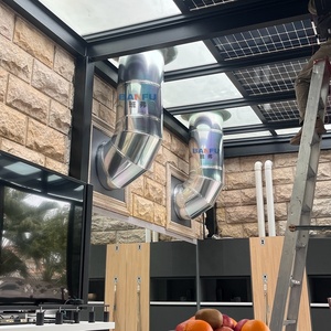 BANFU Fenêtre solaire tubulaire à toit fixe <span class=keywords><strong>en</strong></span> polycarbonate transparent anti-UV durable, diamètre 40 cm, économie d'énergie pour villa - Product Image 1