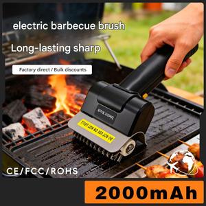Cepillo de Limpieza para Barbacoa de Acero Inoxidable con Mango de Plástico, Herramienta para Eliminar Grasa de Cocinas Exteriores - Product Image 5