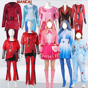Costume de cosplay rouge pour filles, inspiré du film Descendants 4, déguisement de fête d'Halloween pour femmes - Product Image 1