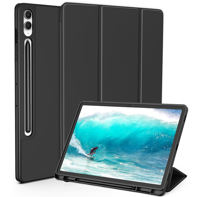Case for 12.4 Inch Samsung Galaxy Tab S10+ 2024/S9+/S9FE Plus 5G 2023 Slim Folio Stand Protective Tablet Cover with S Pen Holder