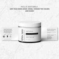 Étiquettes autocollantes personnalisées pour flacons de soins de la peau, pots cosmétiques, emballages résistants à l'eau, à l'huile et aux UV, impression numérique en rouleau